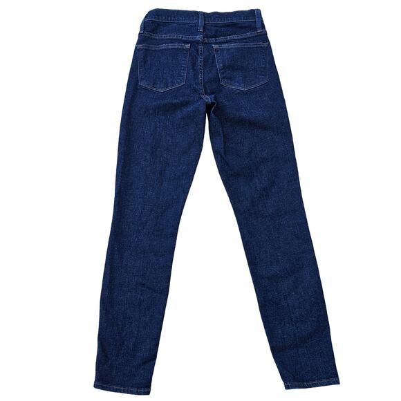 Dark Wash Skinny Jeans J. CREW 9" Toothpick Size 27 Hi Rise Crop Stretch Denim - Picture 9 of 9